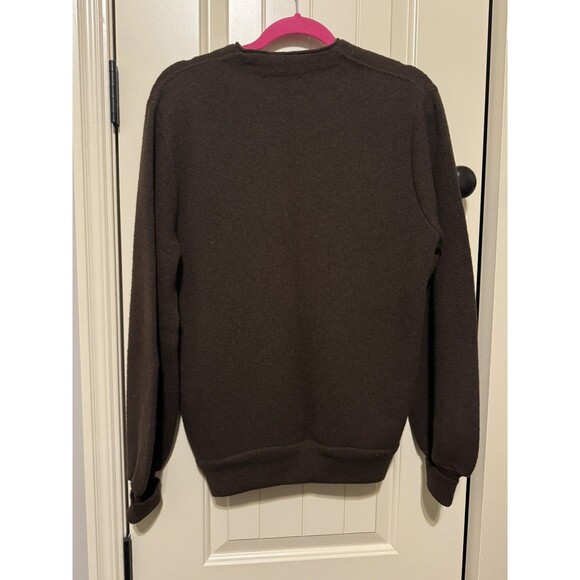Vintage 60s 70s Jantzen Wool Sweater small Fall Brown Cardigan Made In USA - Picture 9 of 11